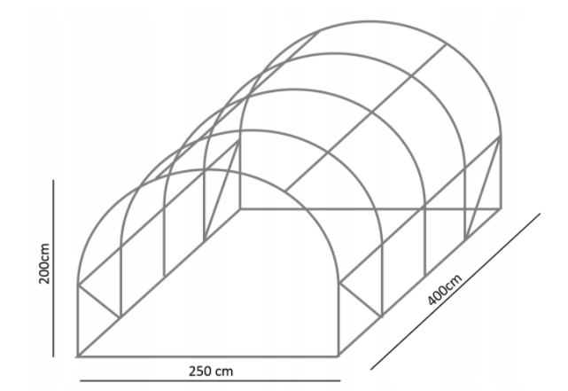 Záhradný fóliovník 2,5x4m s UV filtrom PREMIUM GARDEN